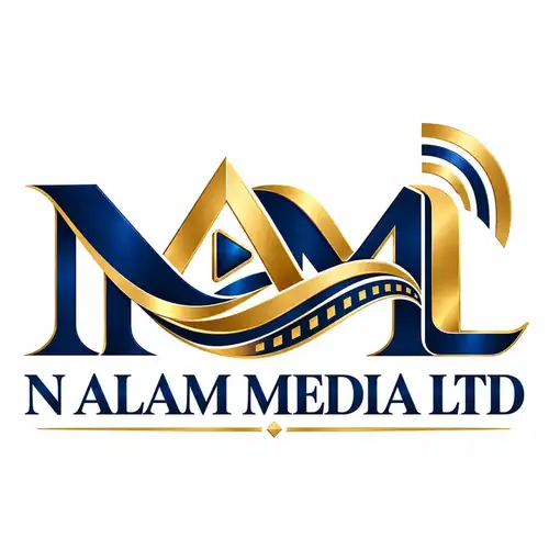 N ALAM MEDIA LTD. logo design concept