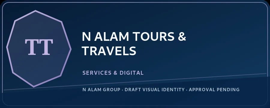 N ALAM TOURS & TRAVELS draft identity concept